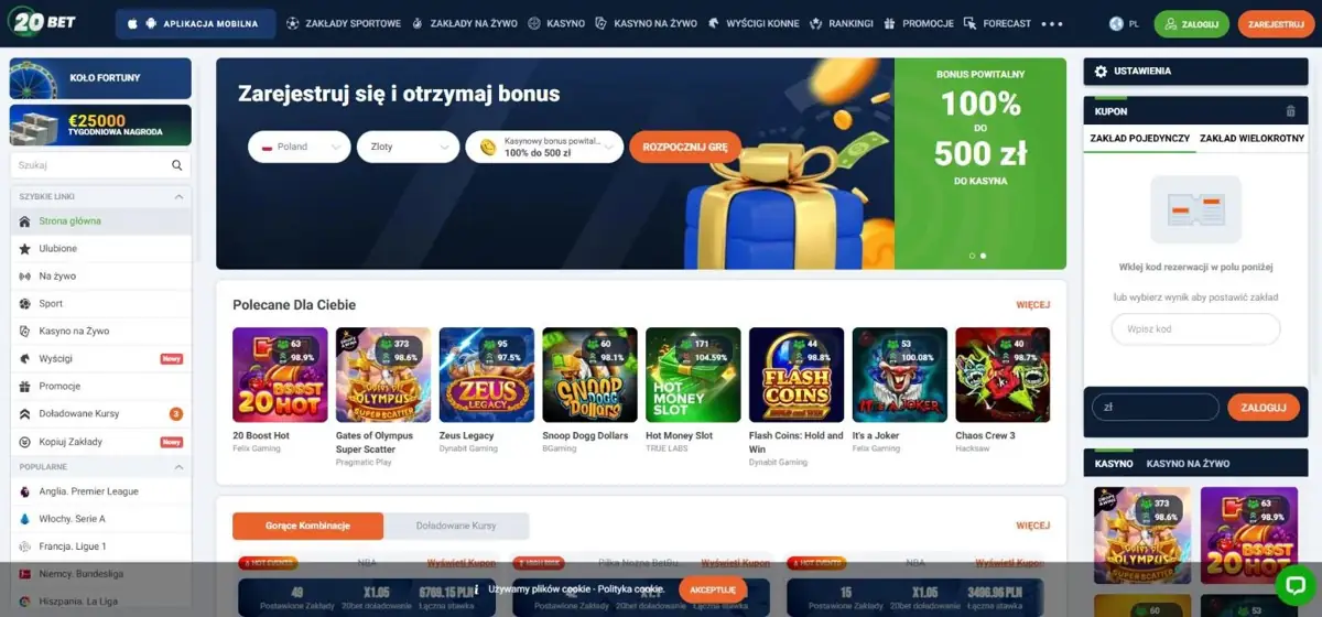 Lobby 20Bet